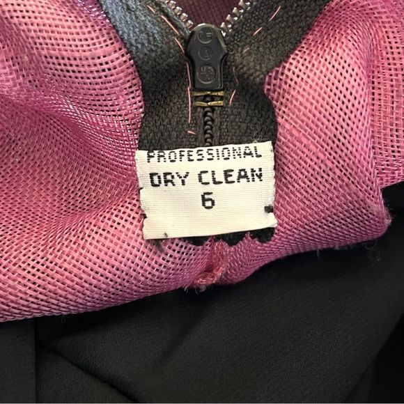 RARE Vintage Bob MACKIE One Shoulder Floral Beaded Tulip Drs 4/6 - Picture 14 of 16